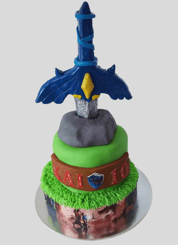 Delightful The Sword in the Stone Cake