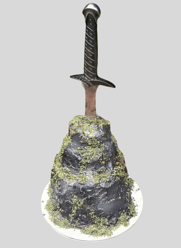 Enthralling The Sword in the Stone Cake