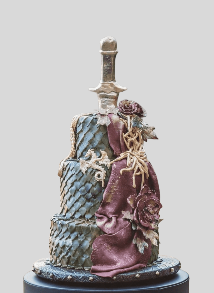 Slightly The Sword in the Stone Cake