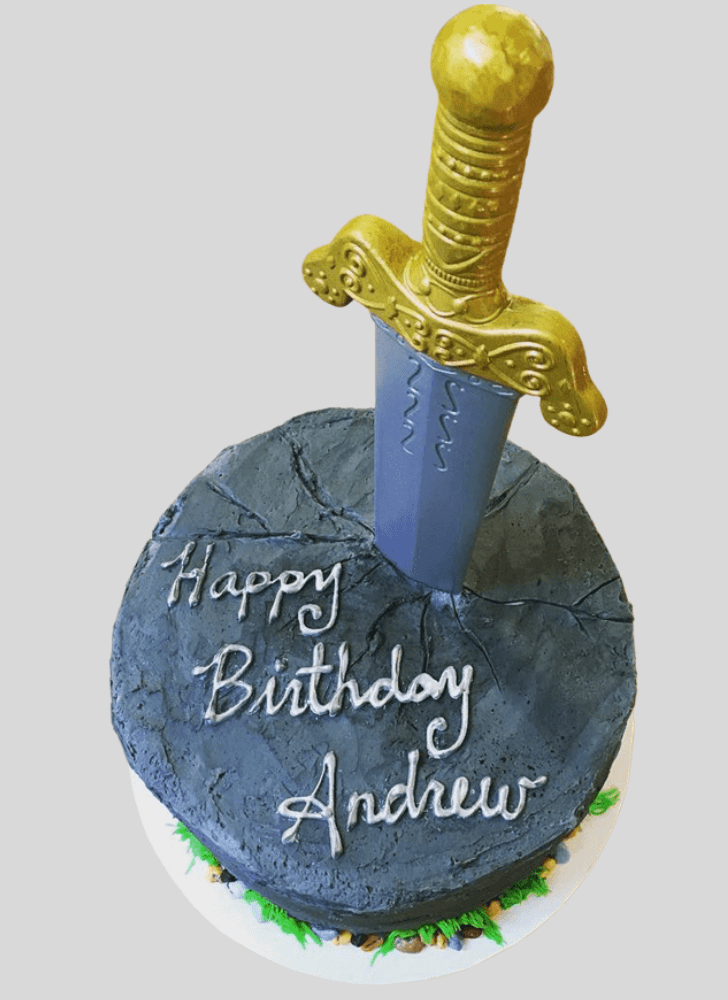 Superb The Sword in the Stone Cake