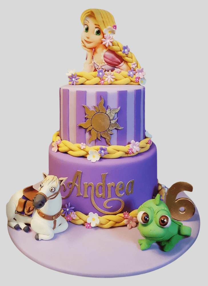 Dazzling Tangled Cake