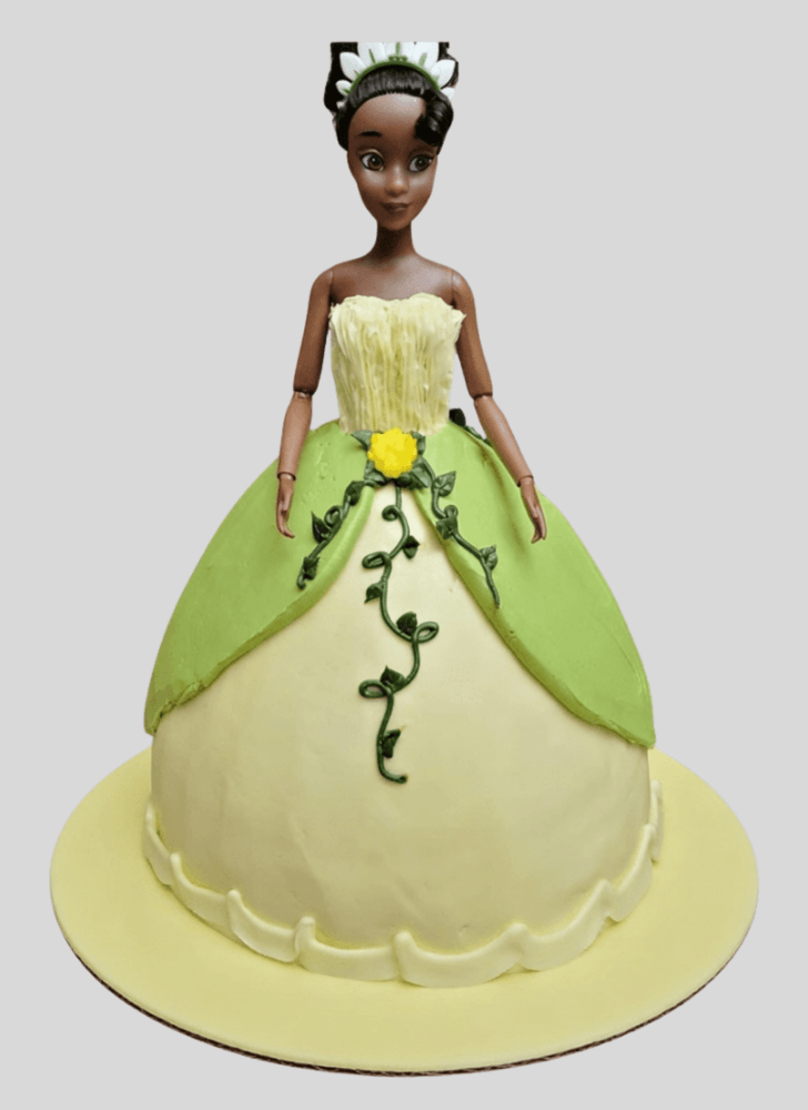 Delicate The Princess and the Frog Cake