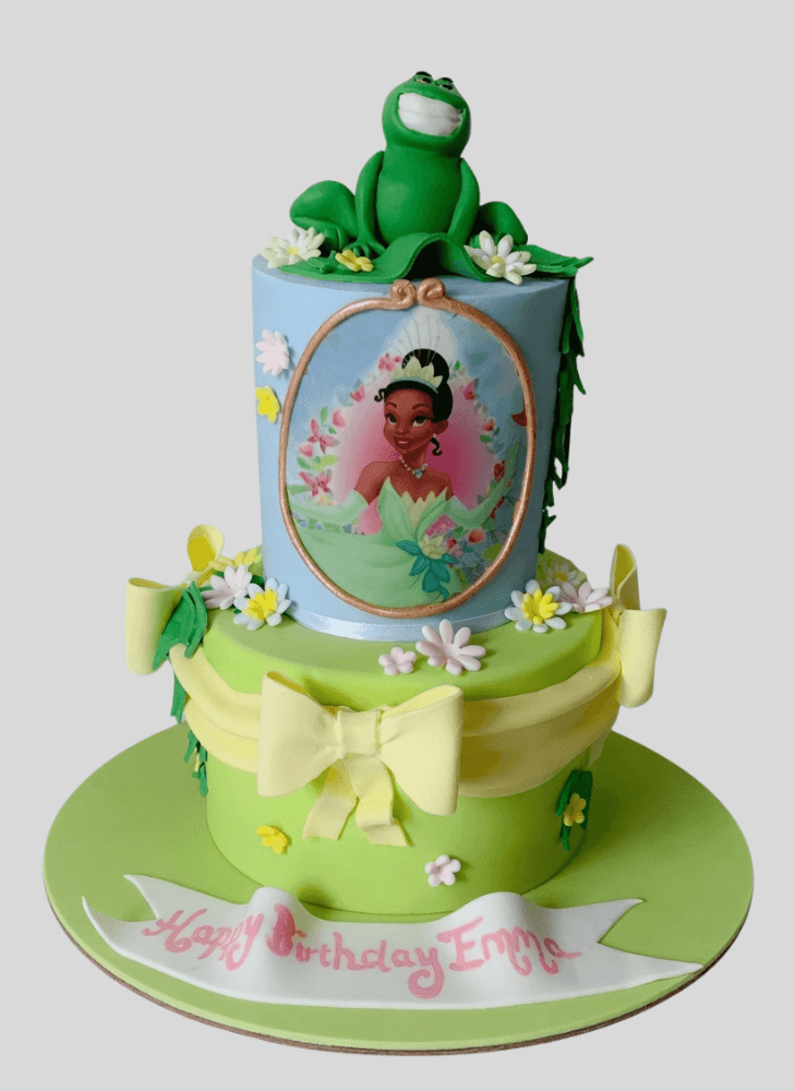 Delightful The Princess and the Frog Cake