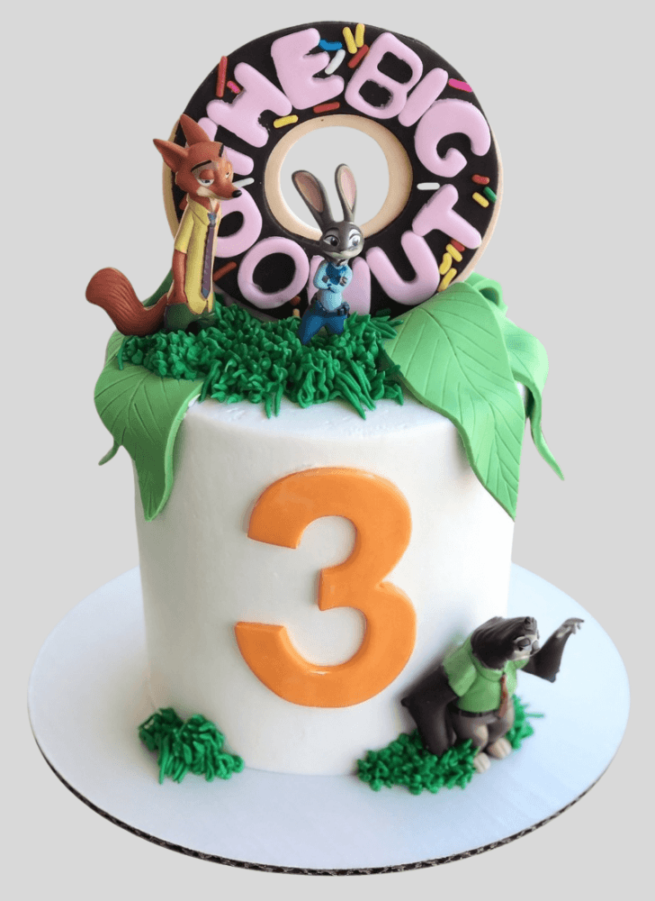 Admirable Zootopia Cake Design