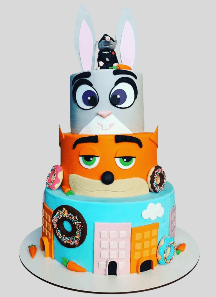 Adorable Zootopia Cake