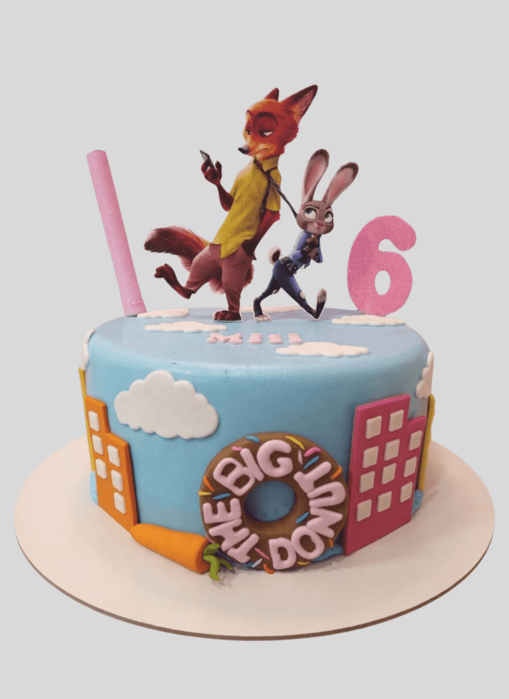 Charming Zootopia Cake