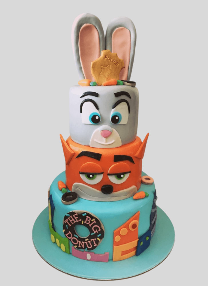 Classy Zootopia Cake