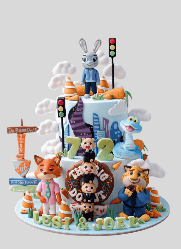 Comely Zootopia Cake