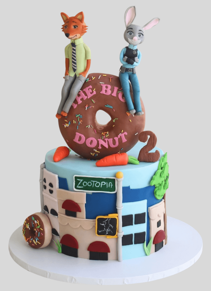Dazzling Zootopia Cake