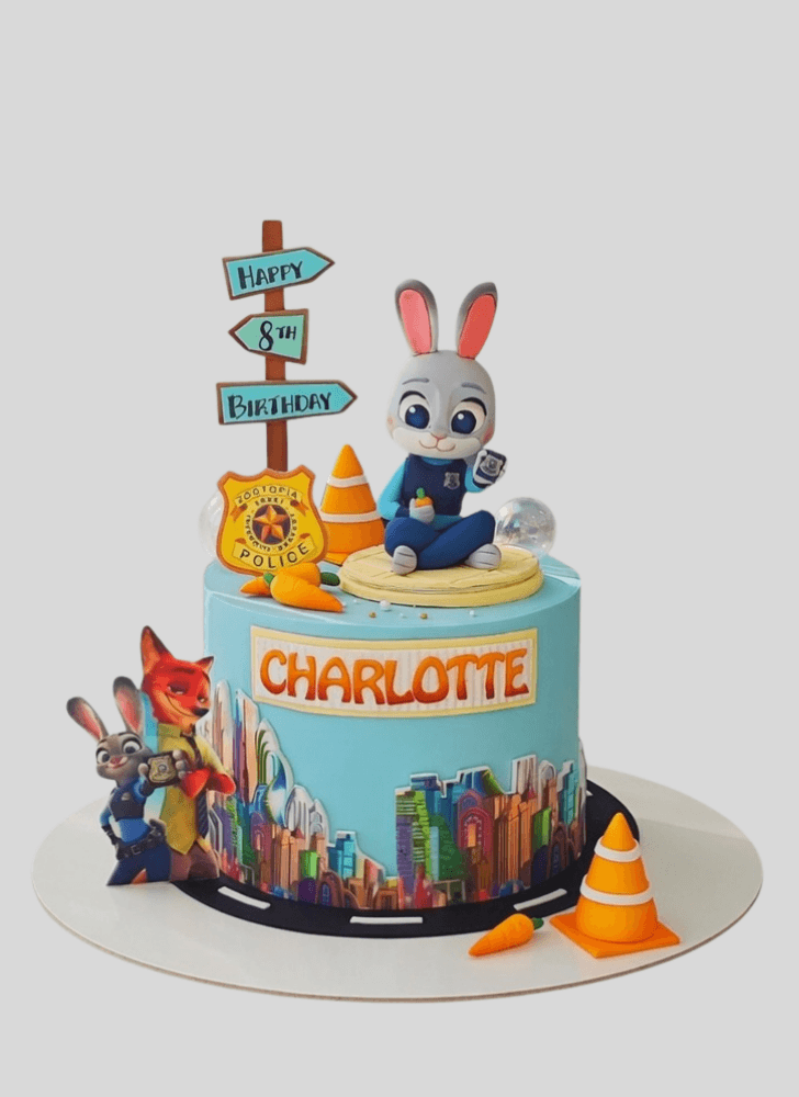 Delicate Zootopia Cake