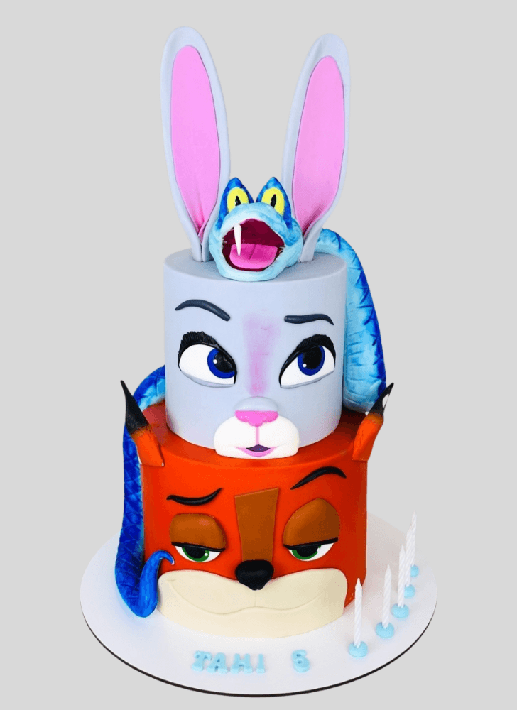 Enthralling Zootopia Cake