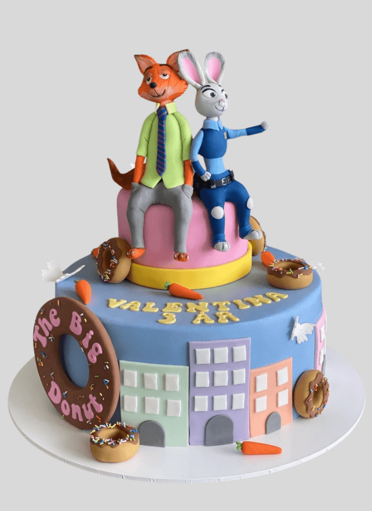 Enticing Zootopia Cake