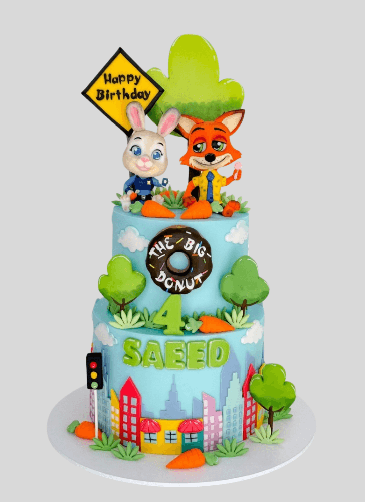 Excellent Zootopia Cake