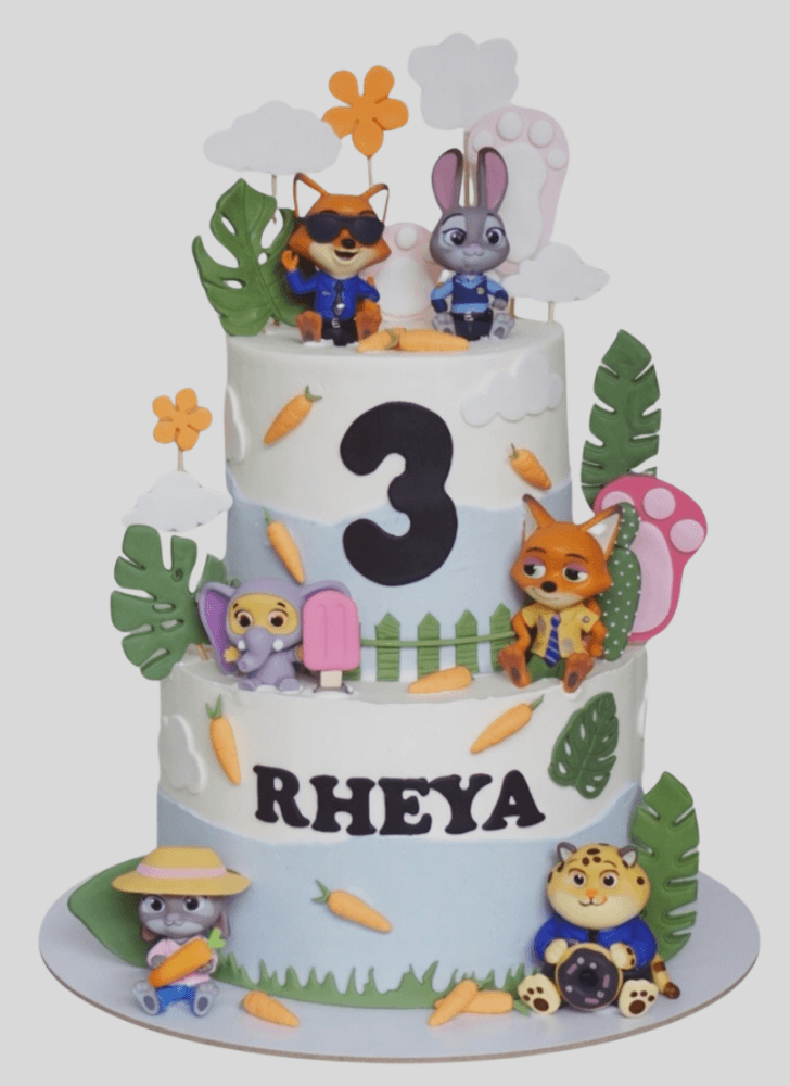 Exquisite Zootopia Cake