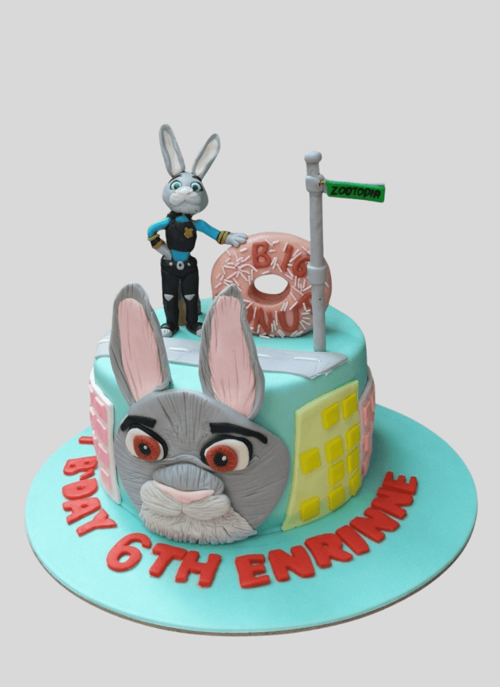 Fascinating Zootopia Cake