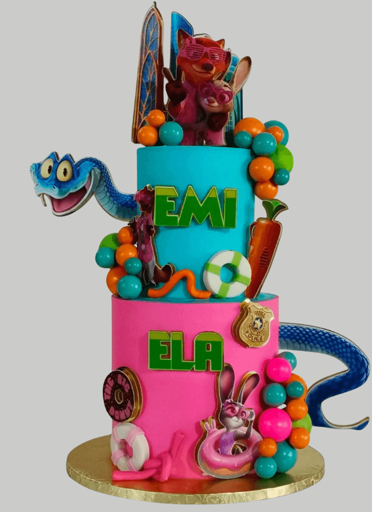 Grand Zootopia Cake
