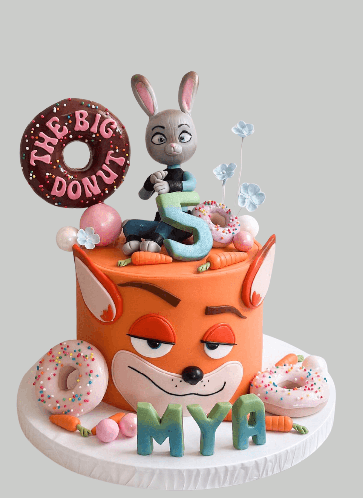 Handsome Zootopia Cake