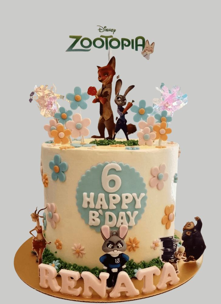 Resplendent Zootopia Cake