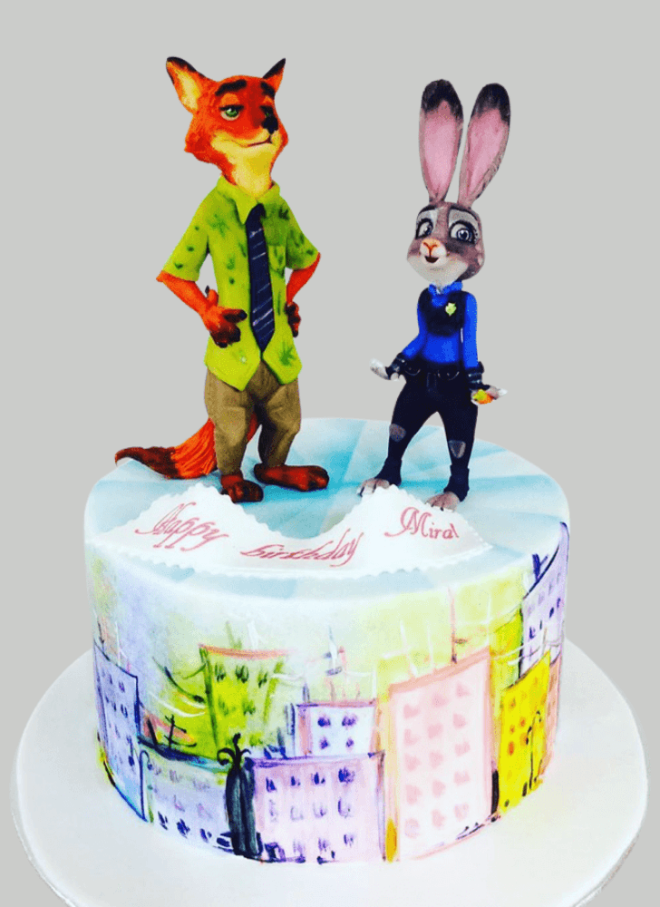 Shapely Zootopia Cake