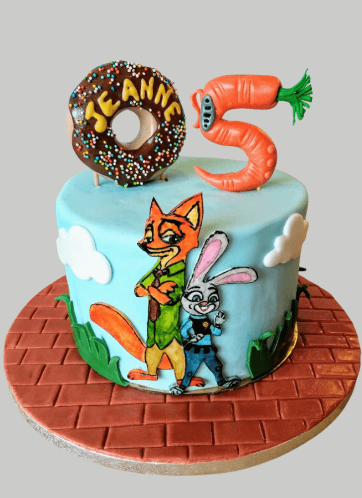 Superb Zootopia Cake