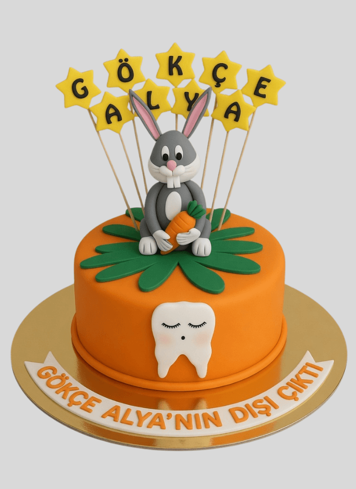 Delicate Bugs Bunny Cake