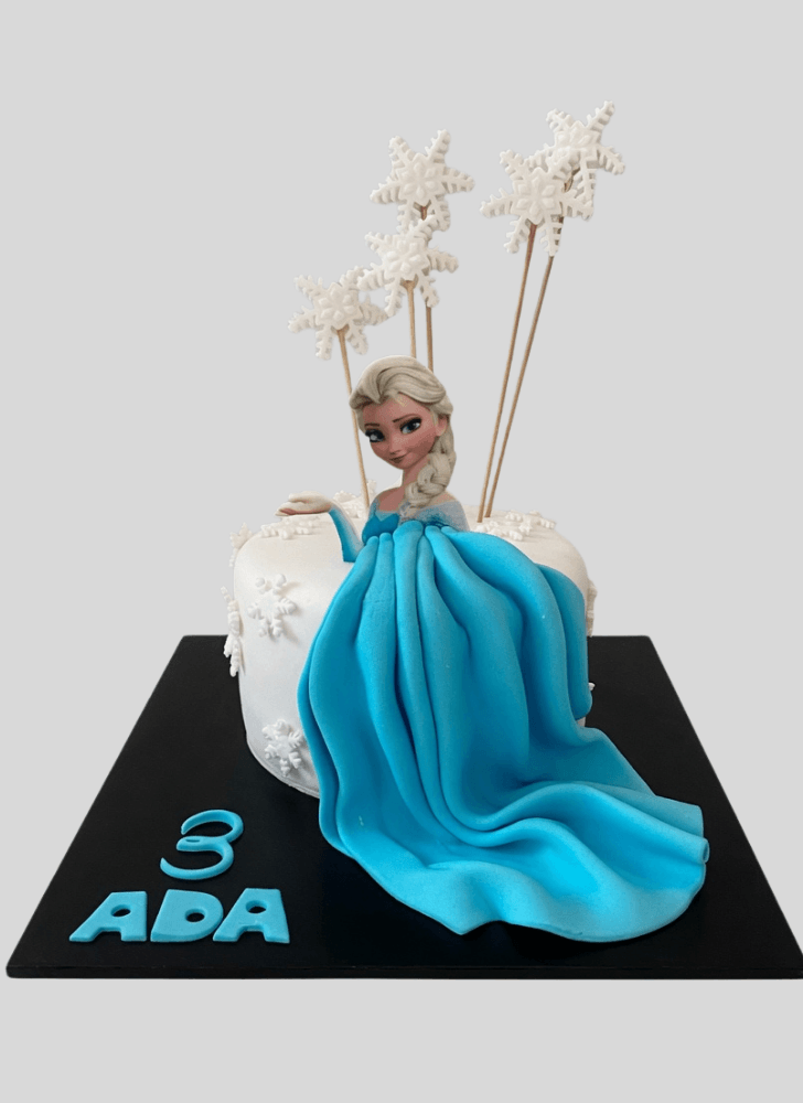Comely Disneys Elsa Cake