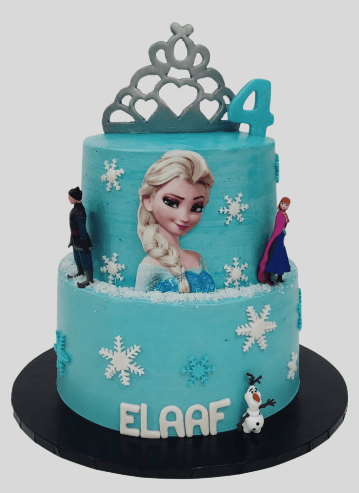 Enthralling Disneys Elsa Cake