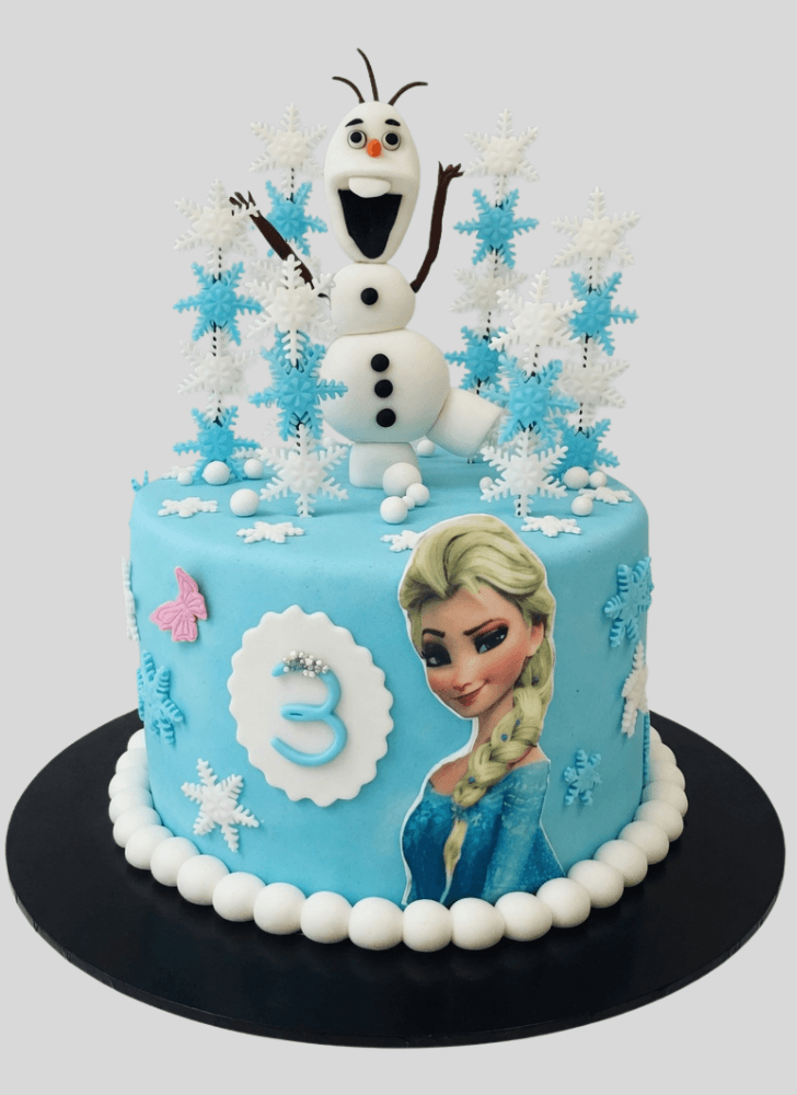 Fascinating Disneys Elsa Cake