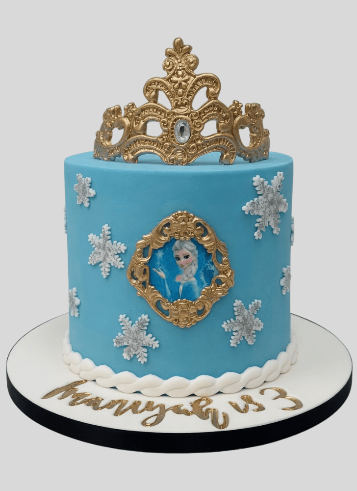 Mesmeric Disneys Elsa Cake