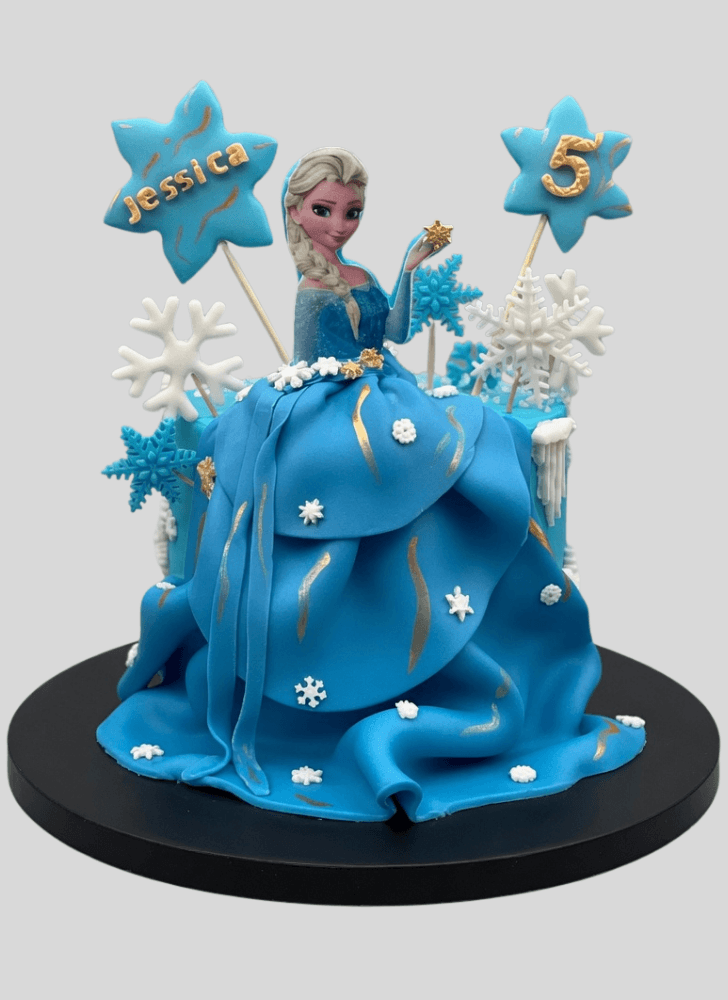 Wonderful Disneys Elsa Cake Design