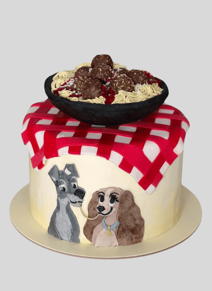 Alluring Lady and the Tramp Cake