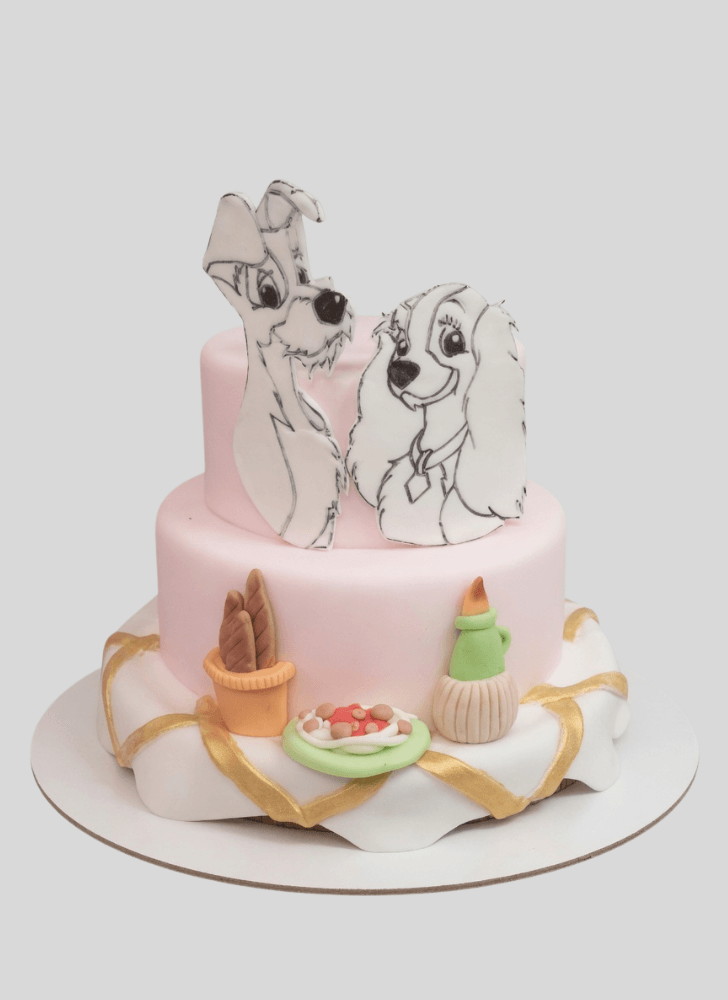 Angelic Lady and the Tramp Cake