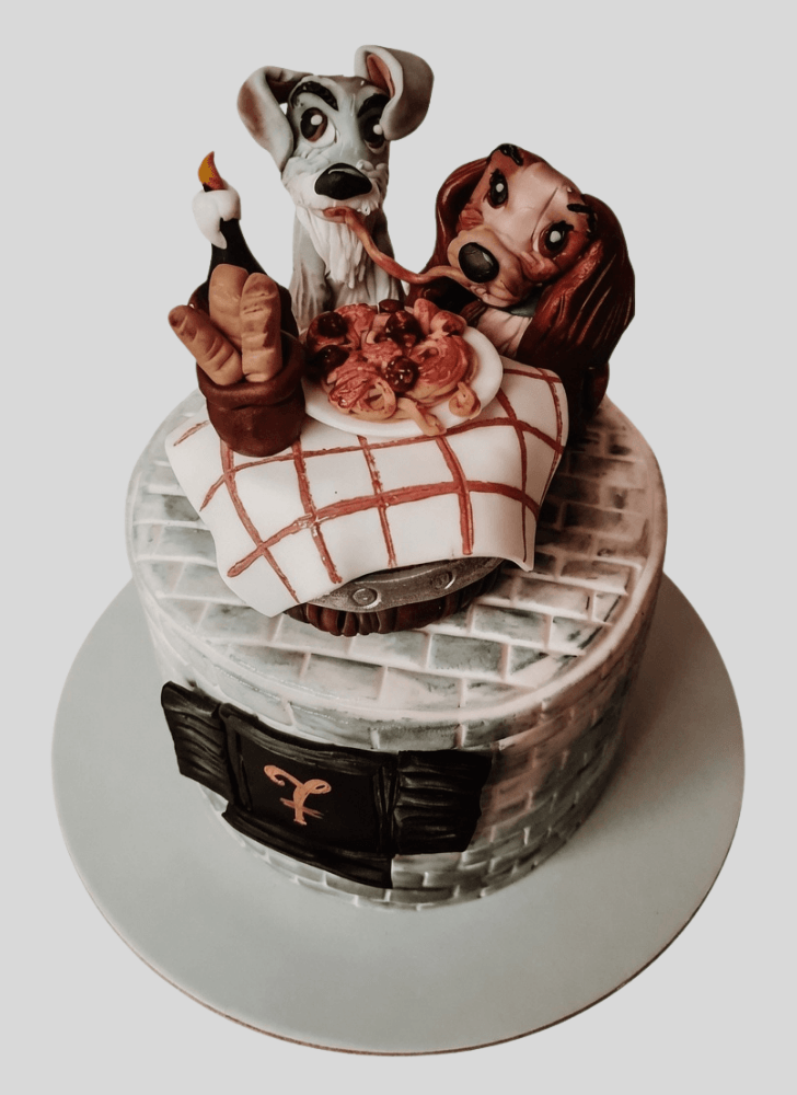 Charming Lady and the Tramp Cake