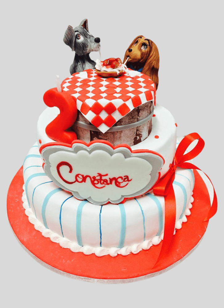Elegant Lady and the Tramp Cake
