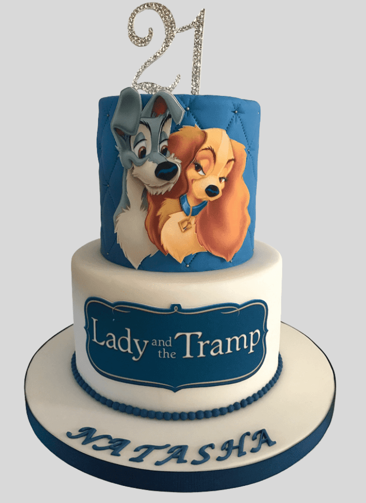 Enthralling Lady and the Tramp Cake