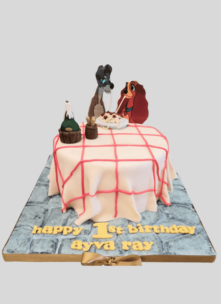 Enticing Lady and the Tramp Cake