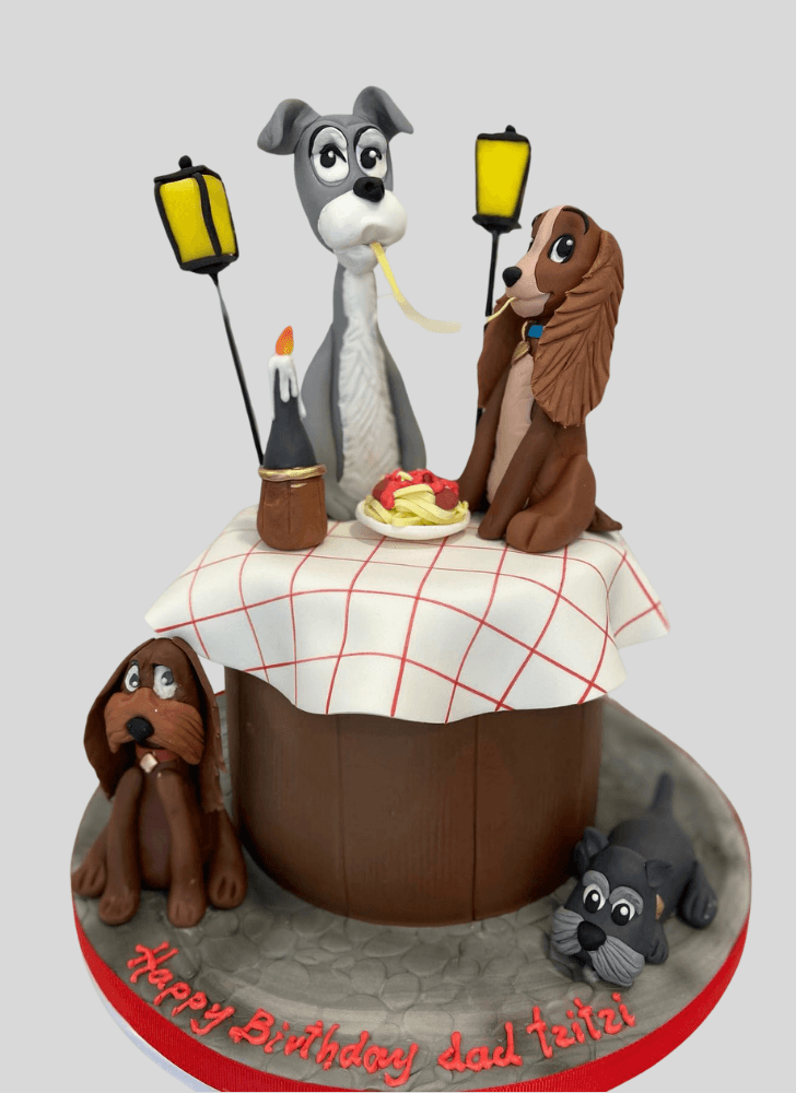 Gorgeous Lady and the Tramp Cake