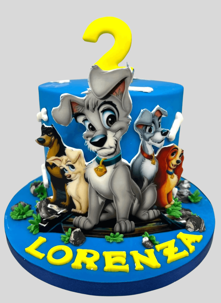 Graceful Lady and the Tramp Cake