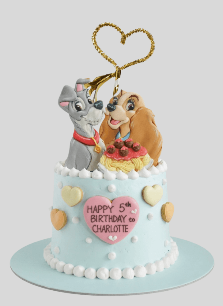 Radiant Lady and the Tramp Cake