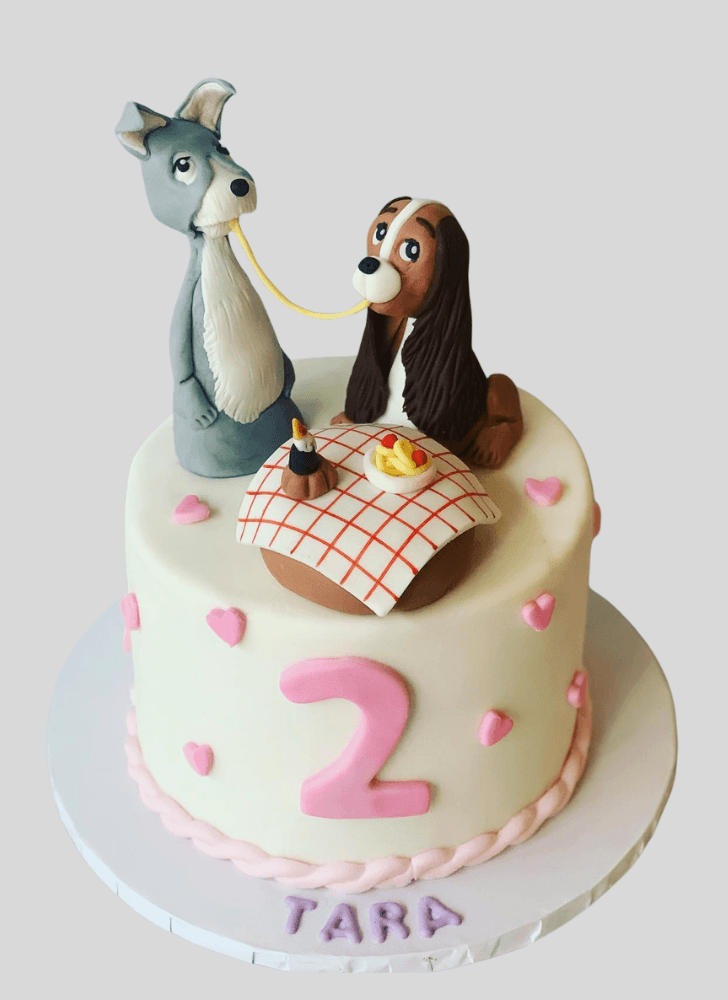 Refined Lady and the Tramp Cake