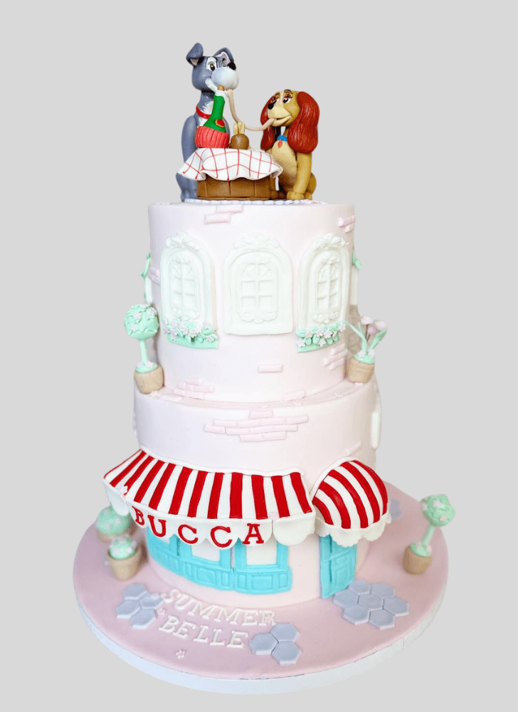 Resplendent Lady and the Tramp Cake