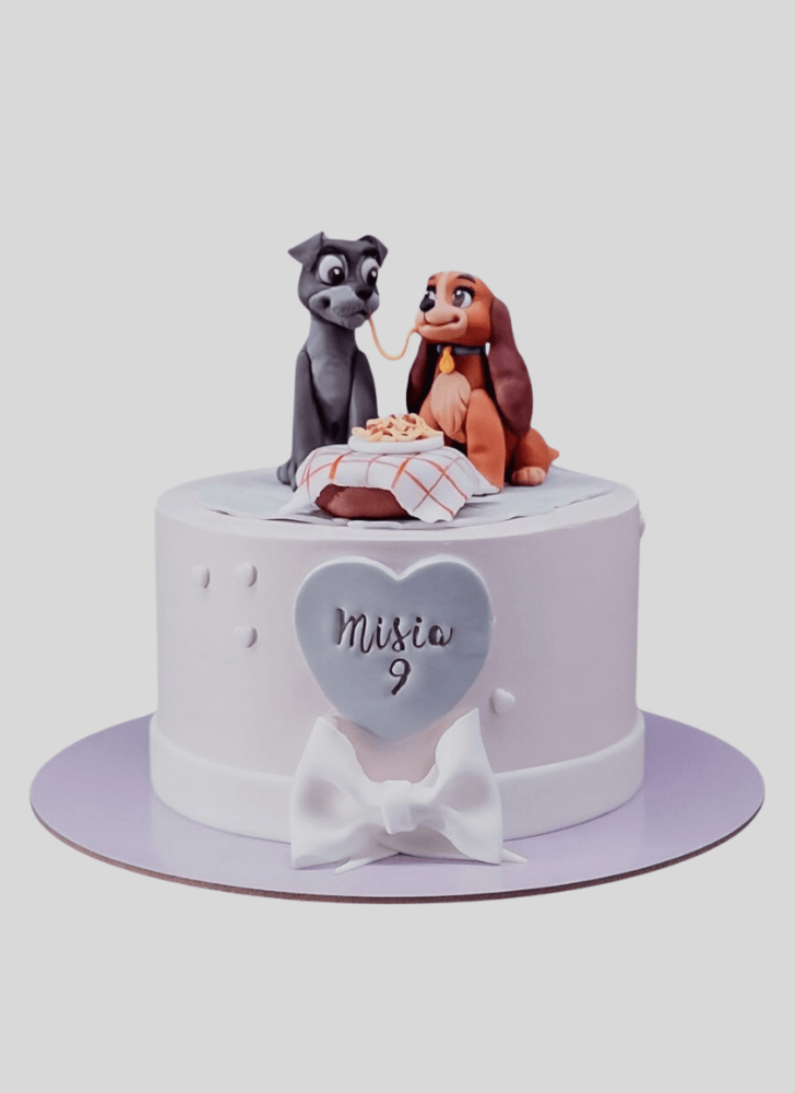 Stunning Lady and the Tramp Cake