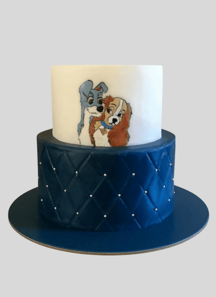 Wonderful Lady and the Tramp Cake Design