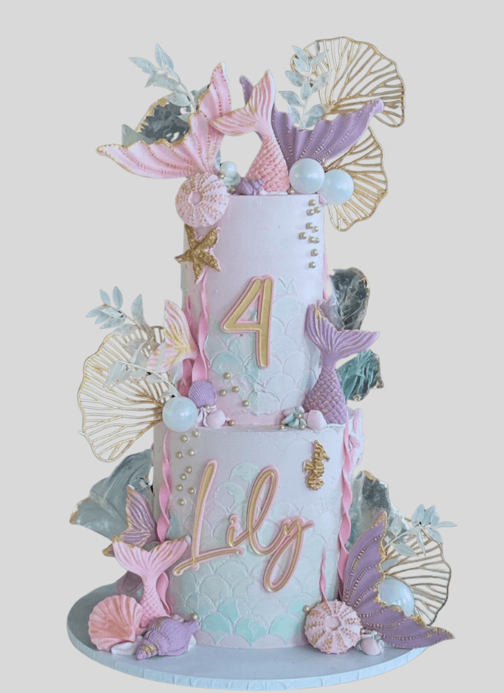 Adorable Mermaid Cake