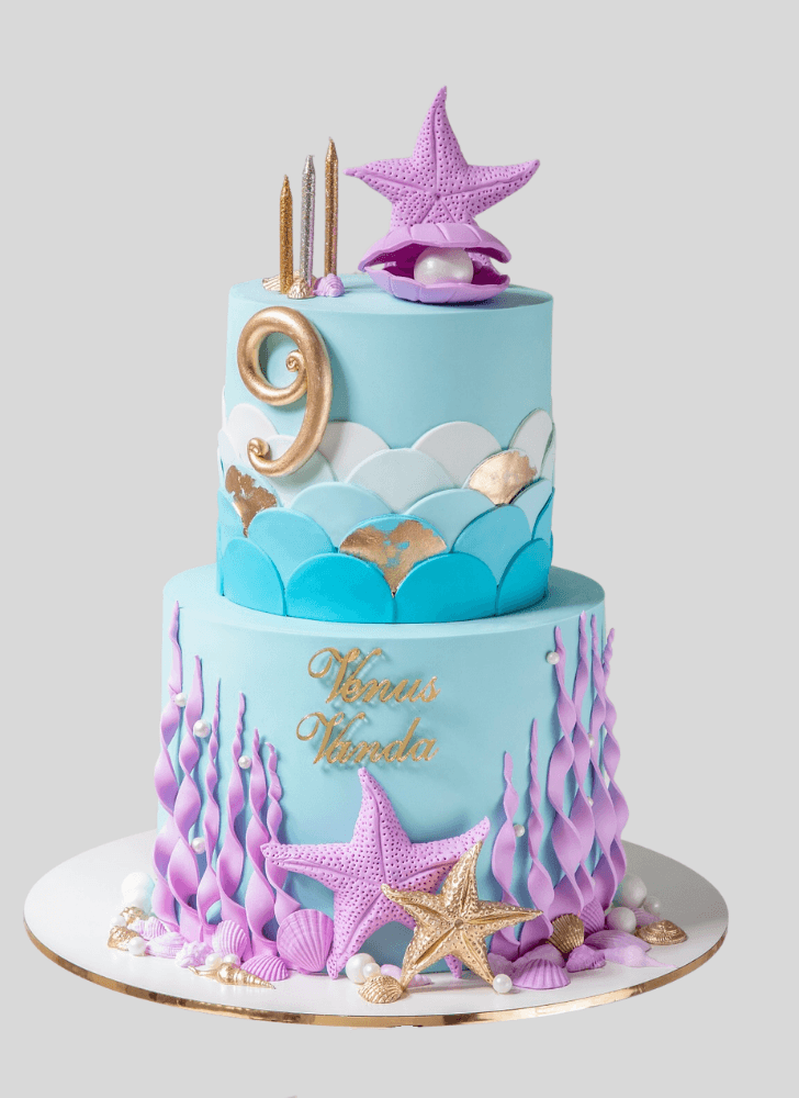 Delicate Mermaid Cake