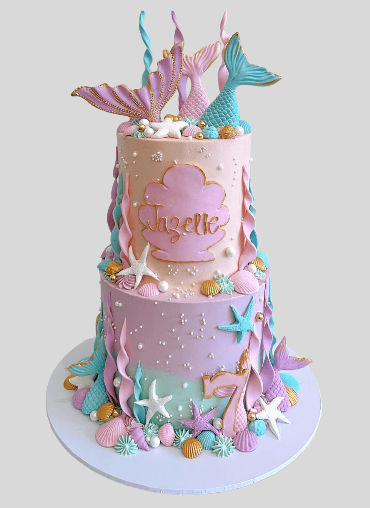 Elegant Mermaid Cake