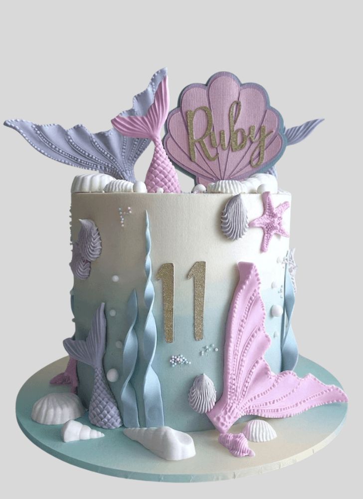 Inviting Mermaid Cake