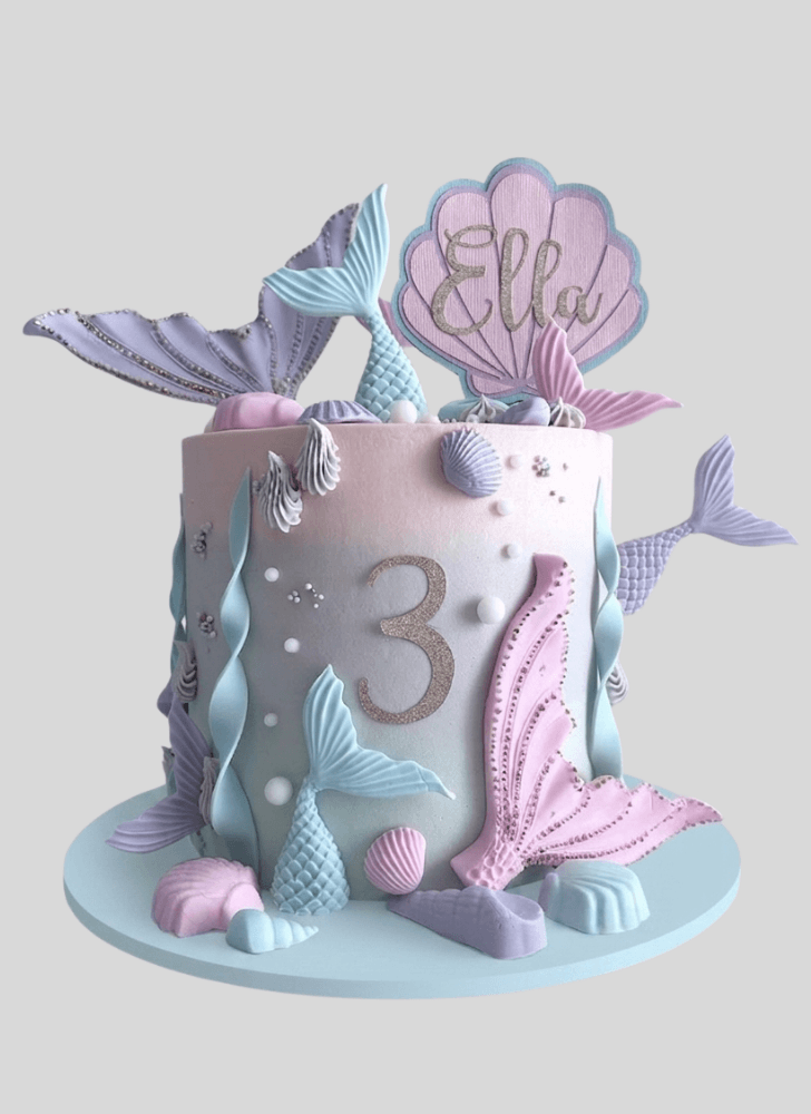 Lovely Mermaid Cake Design