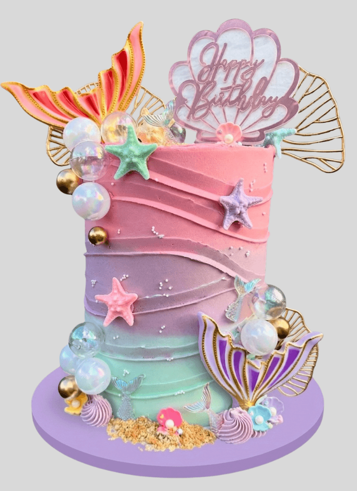 Pretty Mermaid Cake