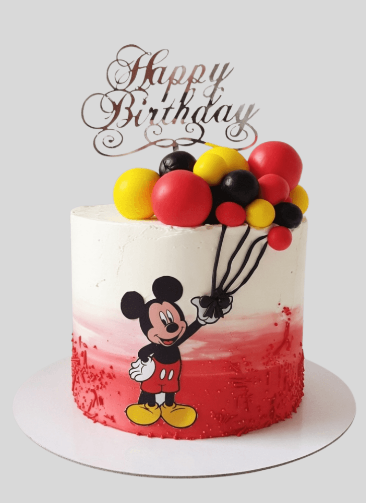 Delicate Micky Mouse Cake
